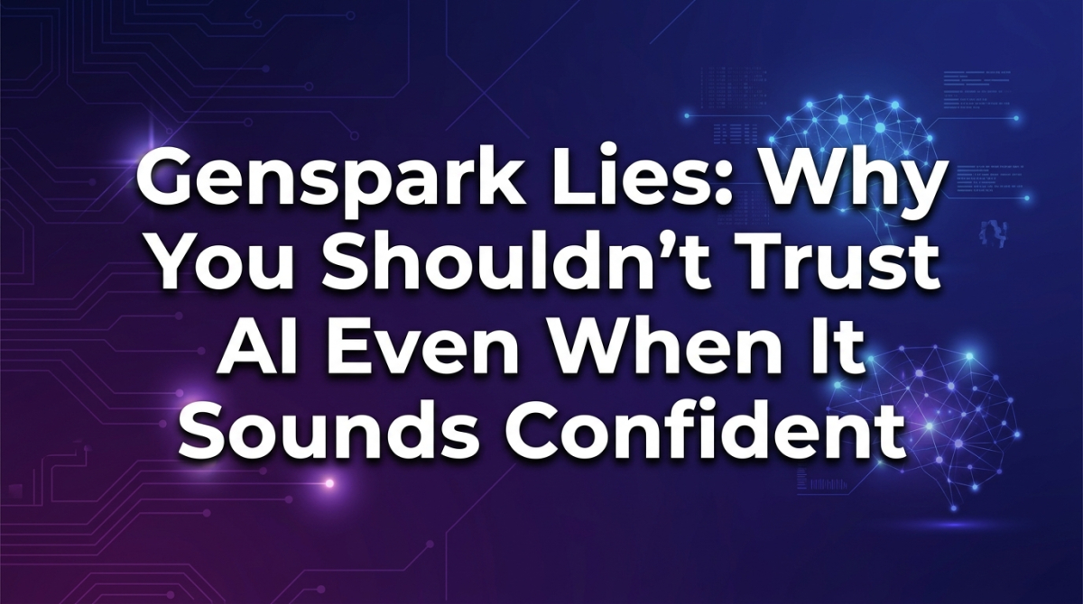 Genspark lies: why you can't trust AI at face value