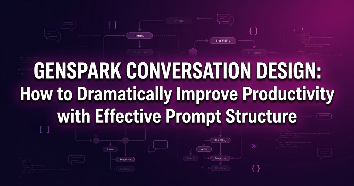 Genspark conversation design: how to write prompts that actually work
