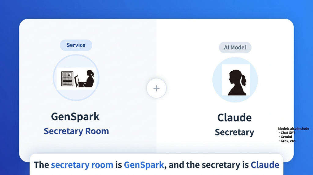 Silhouette of a secretary